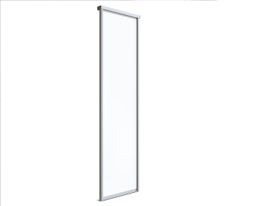 Элегант (ЛДСП) (Двери Элегант (ЛДСП) 2252х583 Белый снег, Серебро)